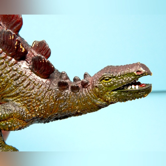 Vintage 1980’s Dinosaur Stegosaurus RARE Toys Jumbo Large Plastic Figure Dino - Picture 12 of 14